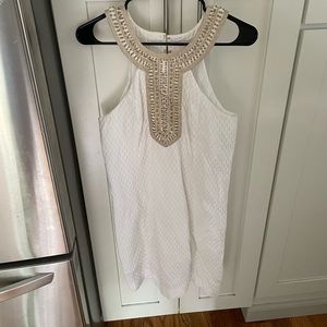 Lilly Pulitzer beaded white dress